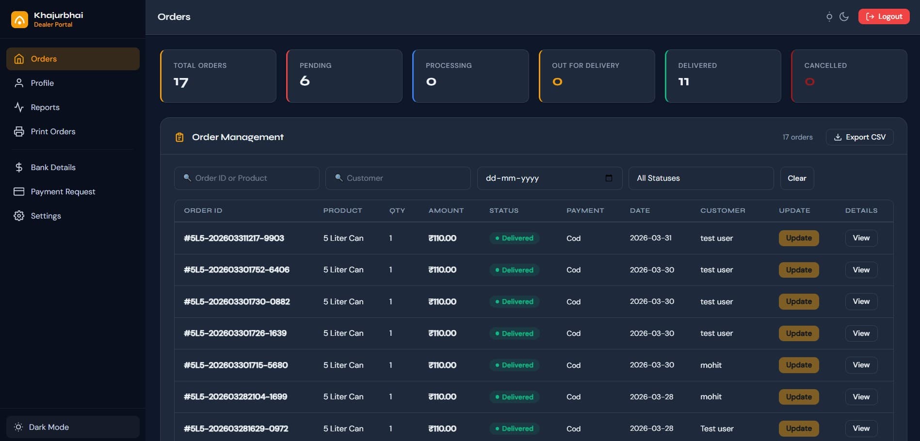 Dealer Panel screenshot 1